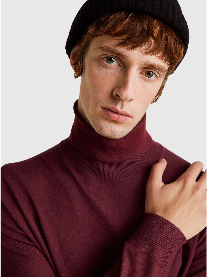 TURTLE NECK SWEATER Men image number 4